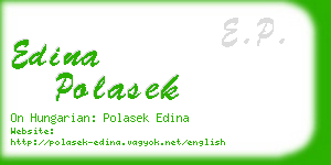 edina polasek business card